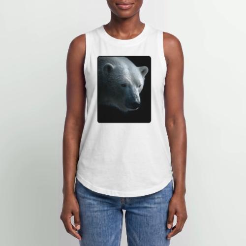 Polar Bear Close-Up Wildlife Design - Women's Relaxed Tank Top