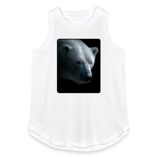 Polar Bear Close-Up Wildlife Design - Women's Relaxed Tank Top