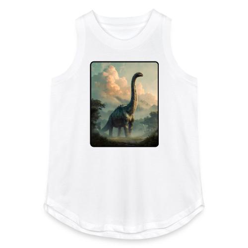 Brachiosaurus Prehistoric Scene Design - Women's Relaxed Tank Top
