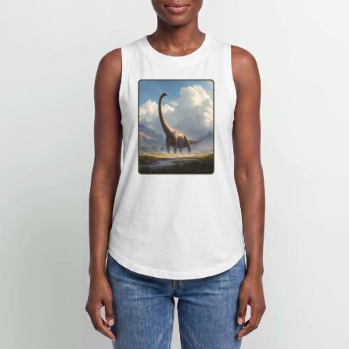 Brachiosaurus Valley Landscape Design - Women's Relaxed Tank Top
