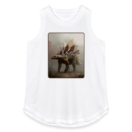 Stegosaurus Misty Forest Design - Women's Relaxed Tank Top
