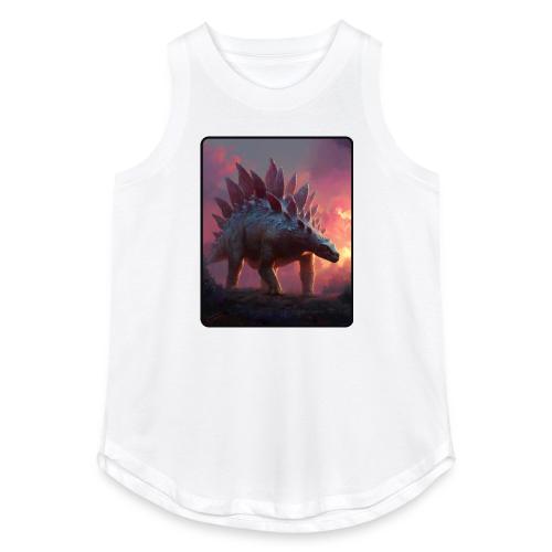 Stegosaurus Sunset Forest Design - Women's Relaxed Tank Top