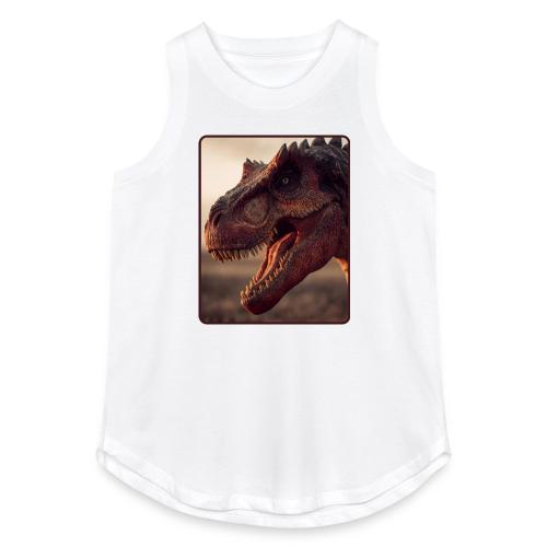 T Rex Roaring Close-Up Design - Women's Relaxed Tank Top