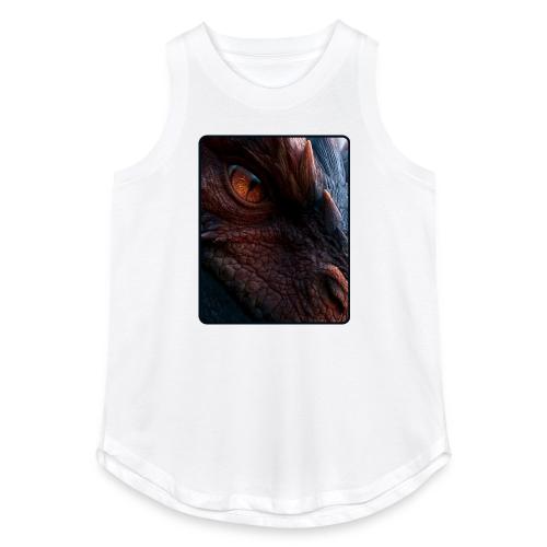Fierce Ancient Dragon Portrait Design - Women's Relaxed Tank Top