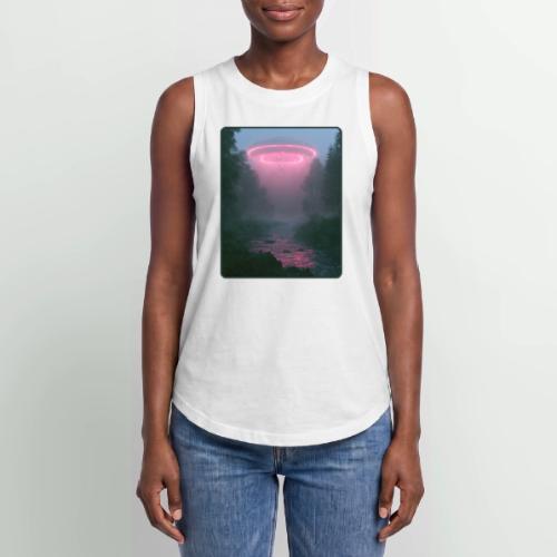 Neon UFO Forest River Design - Women's Relaxed Tank Top