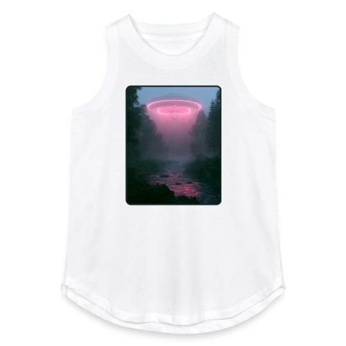 Neon UFO Forest River Design - Women's Relaxed Tank Top