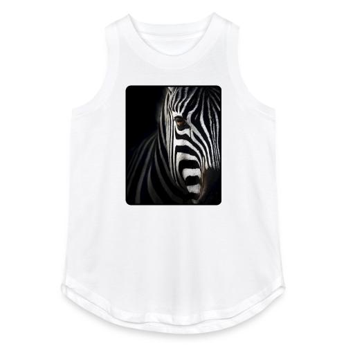 Zebra High Contrast Portrait Design - Women's Relaxed Tank Top