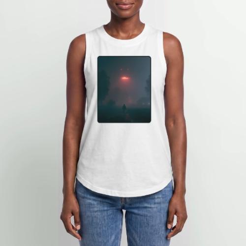 Mysterious UFO Encounter Design - Women's Relaxed Tank Top