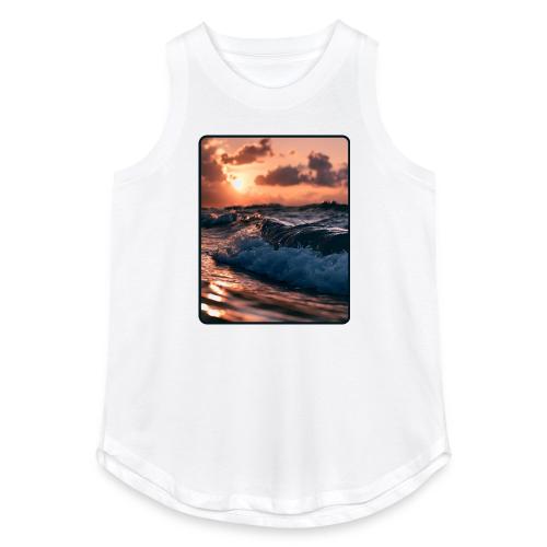 Golden Sunset Ocean Wave - Women's Relaxed Tank Top