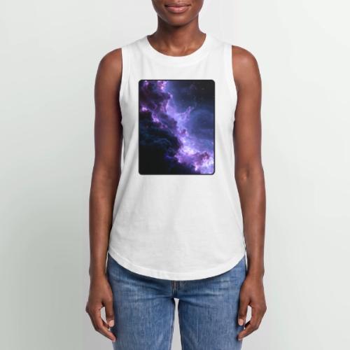 Purple Nebula Space Design - Women's Relaxed Tank Top