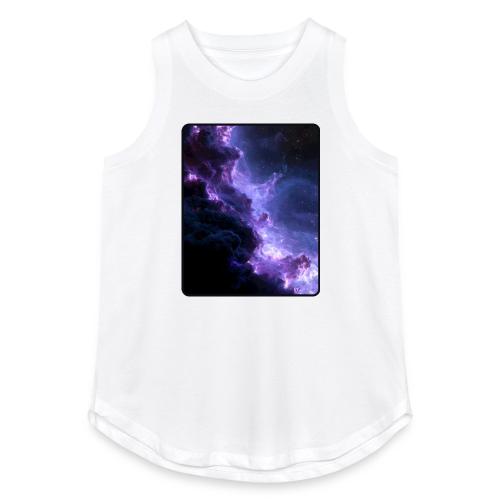 Purple Nebula Space Design - Women's Relaxed Tank Top