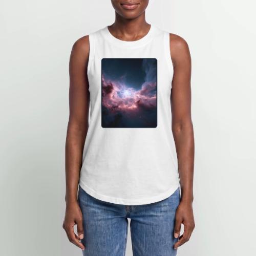 Radiant Cosmic Nebula Artwork - Women's Relaxed Tank Top