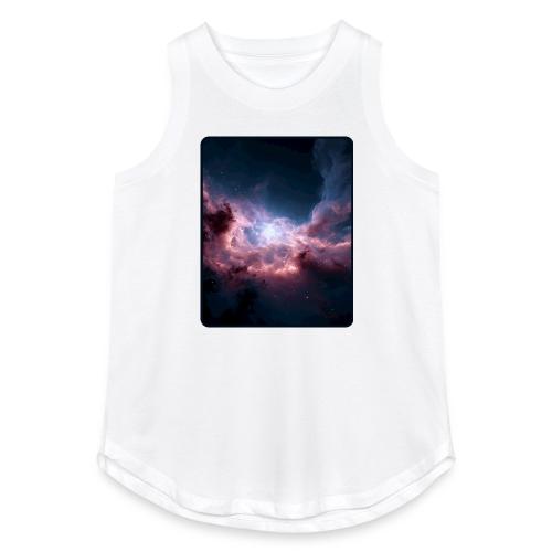 Radiant Cosmic Nebula Artwork - Women's Relaxed Tank Top