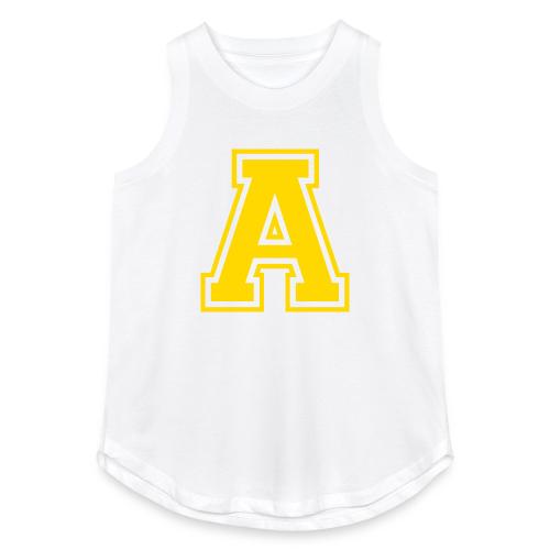 Letter A – Capital Athletic Alphabet Monogram - Women's Relaxed Tank Top
