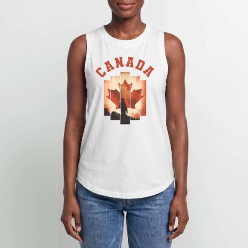 Proud Canadian Shadow - Women's Relaxed Tank Top