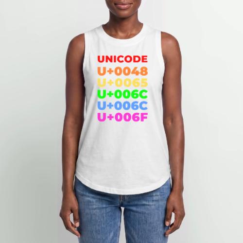 Hello, in unicode - Women's Relaxed Tank Top
