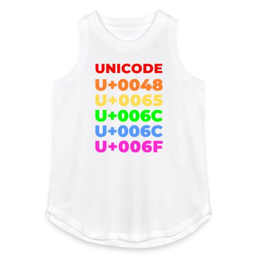 Hello, in unicode - Women's Relaxed Tank Top