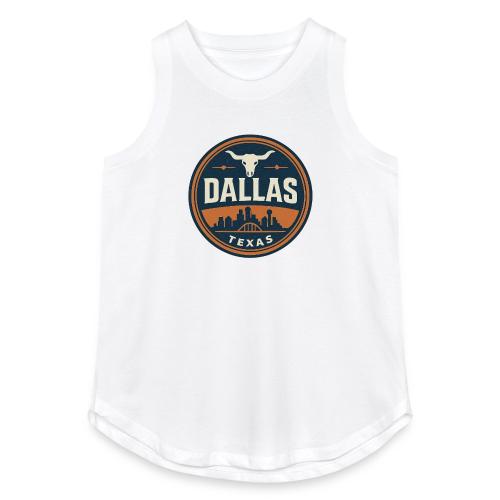 Vintage Dallas Texas Western Skyline Retro Cowboy - Women's Relaxed Tank Top