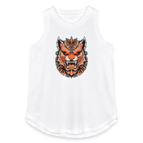 Tribal Demon Wolf Mask - Women's Relaxed Tank Top