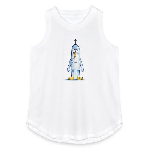 Funny Doodle Bird Character - Women's Relaxed Tank Top