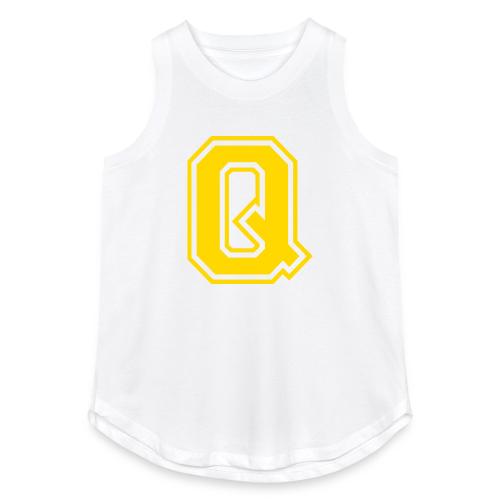 Letter Q – Capital Athletic Alphabet Monogram - Women's Relaxed Tank Top