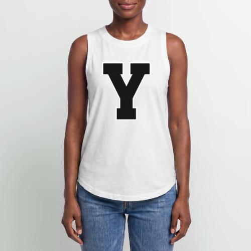 Varsity Letter Y Collegiate Alphabet Art - Women's Relaxed Tank Top