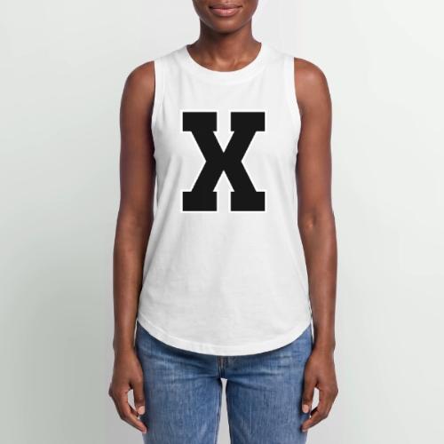 Varsity Letter X Athletic Monogram - Women's Relaxed Tank Top