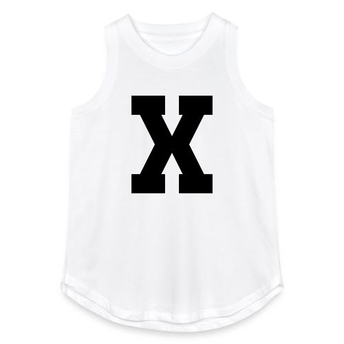Varsity Letter X Athletic Monogram - Women's Relaxed Tank Top