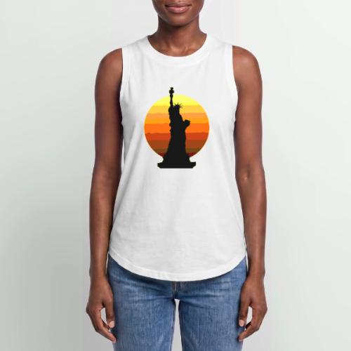 USA: Golden Horizon Liberty - Women's Relaxed Tank Top