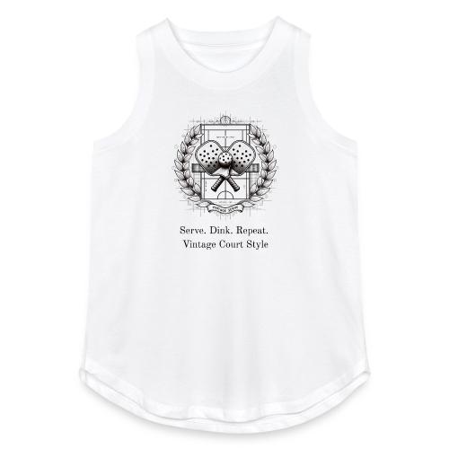 Vintage Pickleball T-Shirt, Mug, & Poster - Women's Relaxed Tank Top