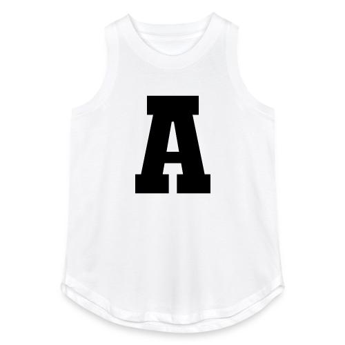Varsity Letter A Athletic Monogram Design - Women's Relaxed Tank Top