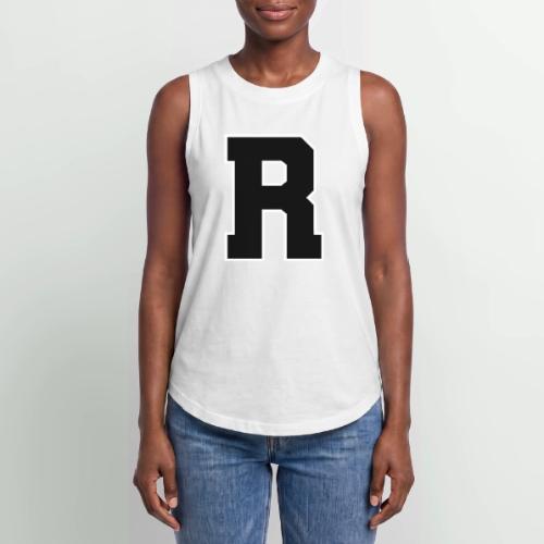 Varsity Letter R Athletic Monogram - Women's Relaxed Tank Top