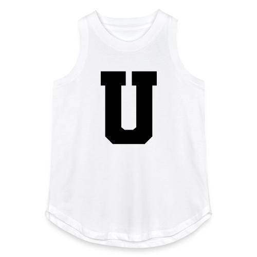 Varsity Letter U Collegiate Monogram - Women's Relaxed Tank Top