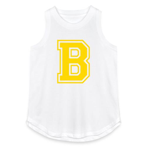 Letter B – Capital Athletic Alphabet Monogram - Women's Relaxed Tank Top