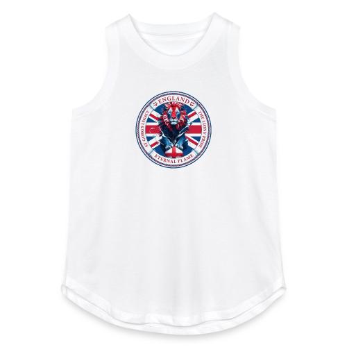 England Lion Emblem T Shirt, Flag Pride Gift - Women's Relaxed Tank Top