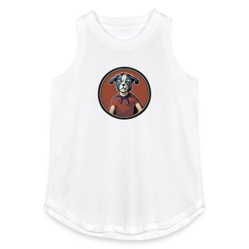 Dogboy Adventutes Red Circle Logo - Women's Relaxed Tank Top