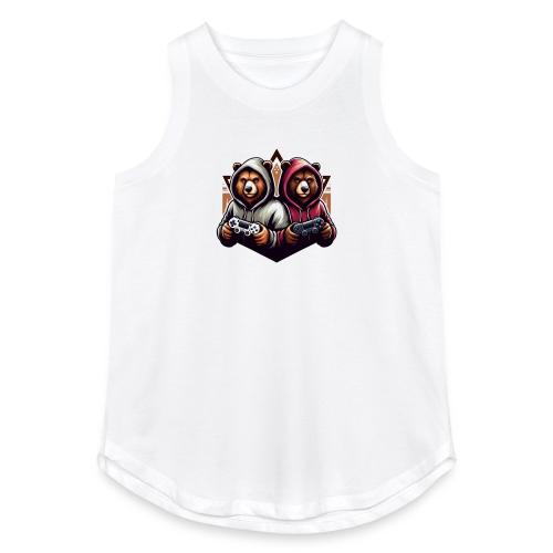 2 grizzlies gamer bears - Women's Relaxed Tank Top
