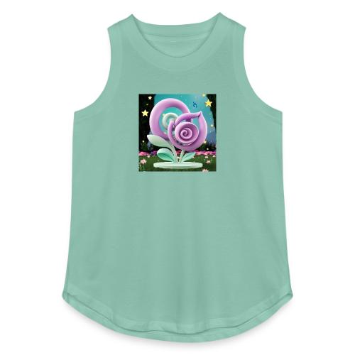 Lila Bloom | Double Floral Eco-Inspired Art - Women's Relaxed Tank Top