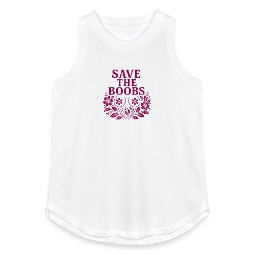 Save the boobs floral - Women's Relaxed Tank Top