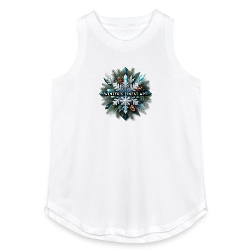 Intricate Frozen Evergreen T-Shirt - Women's Relaxed Tank Top