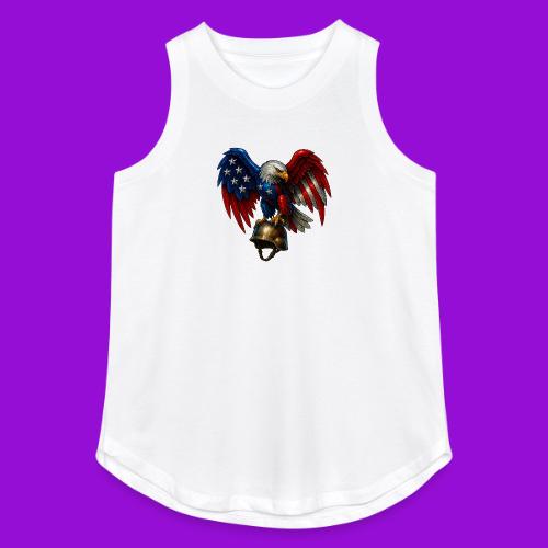 American Flag Bald Eagle - Helmet - Women's Relaxed Tank Top