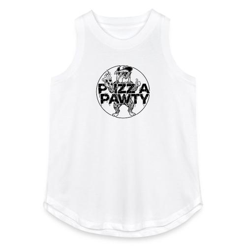 Pizza Pawty Bulldog T-Shirt | Funny Dog Pizza Tee - Women's Relaxed Tank Top