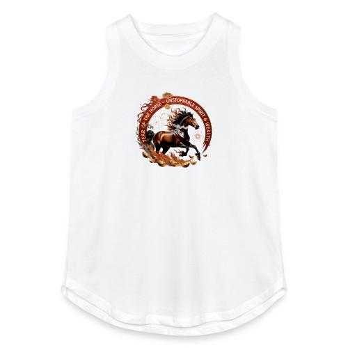 Year of the Horse Fiery Spirit T Shirt, Lunar New - Women's Relaxed Tank Top