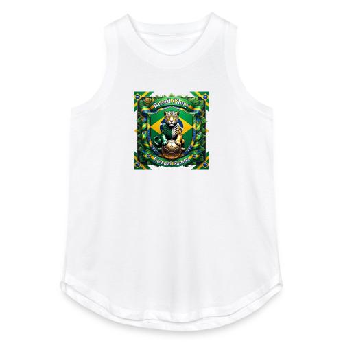 Brazil Jaguar Glory T-Shirt, Flag Pride Badge Gift - Women's Relaxed Tank Top