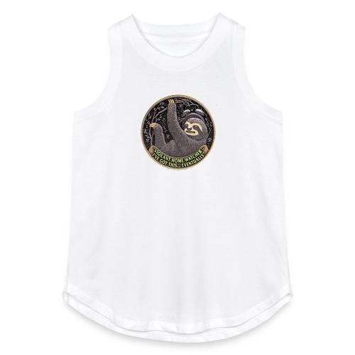 Sloth Home Watcher T Shirt - Women's Relaxed Tank Top