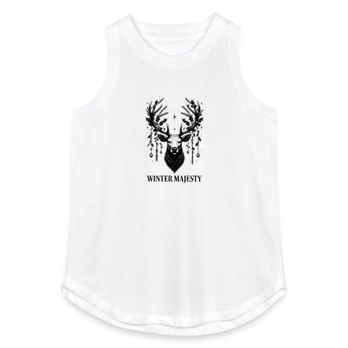 Majestic Reindeer T-Shirt, Poster, & Mug - Women's Relaxed Tank Top
