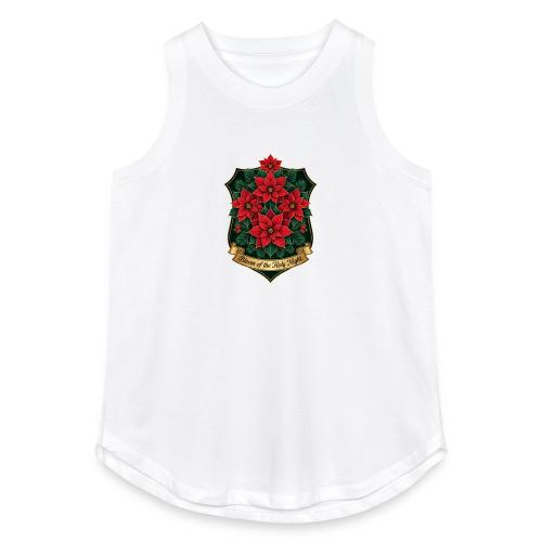 Poinsettia Crest T-Shirt - Women's Relaxed Tank Top