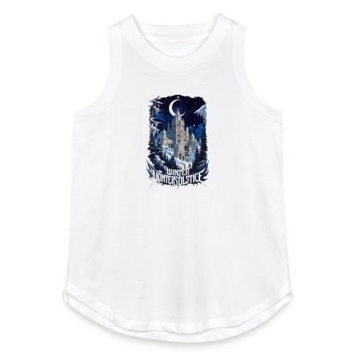 Celestial Winter Temple T-Shirt - Women's Relaxed Tank Top