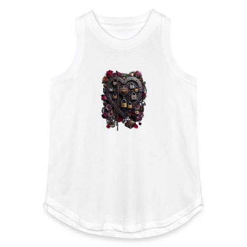 My Heart Permanently on Vacation T-Shirt - Women's Relaxed Tank Top