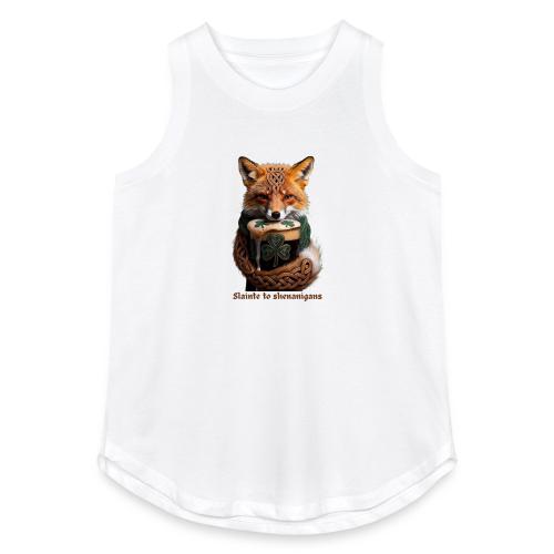 Sly Emerald Fox Toast T-Shirt - Women's Relaxed Tank Top